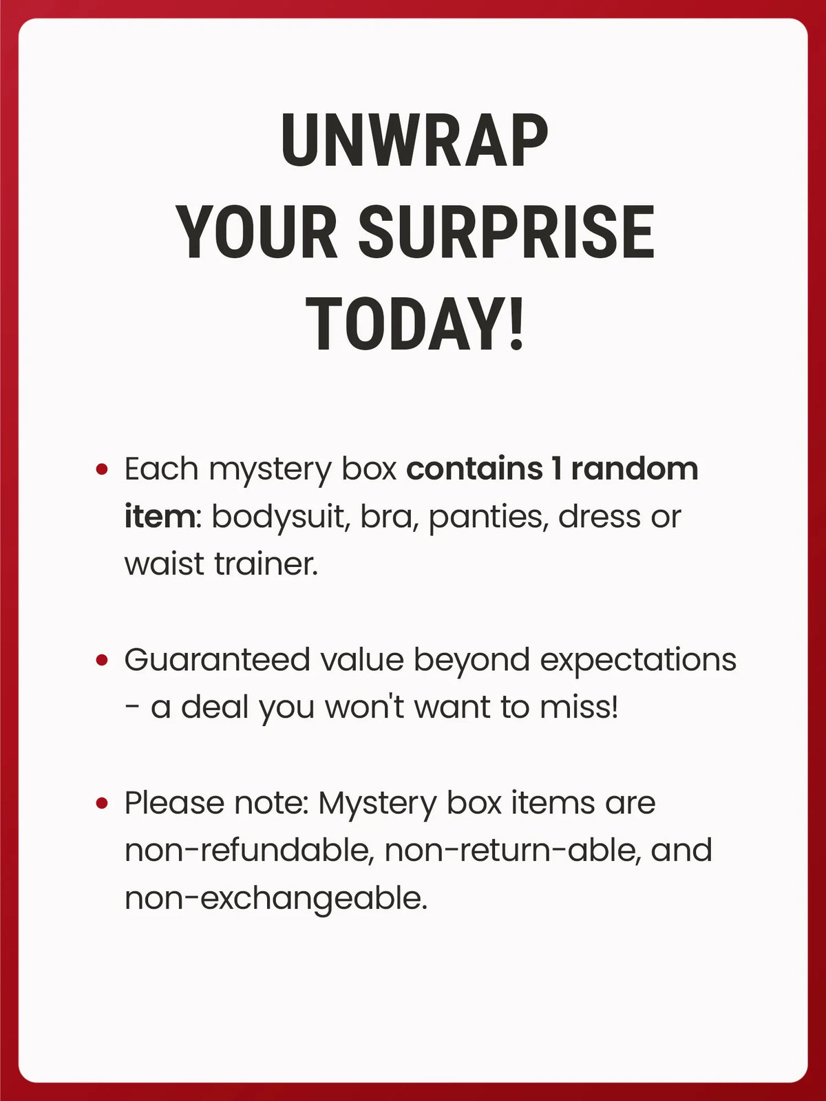 Mystery Box Premium(Discount Excluded)