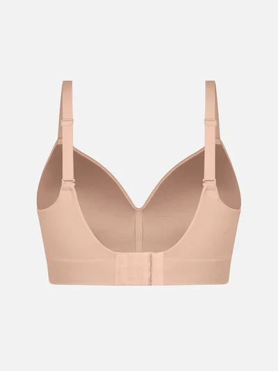 Wireless Seamless Push-Up V-neck Bra
