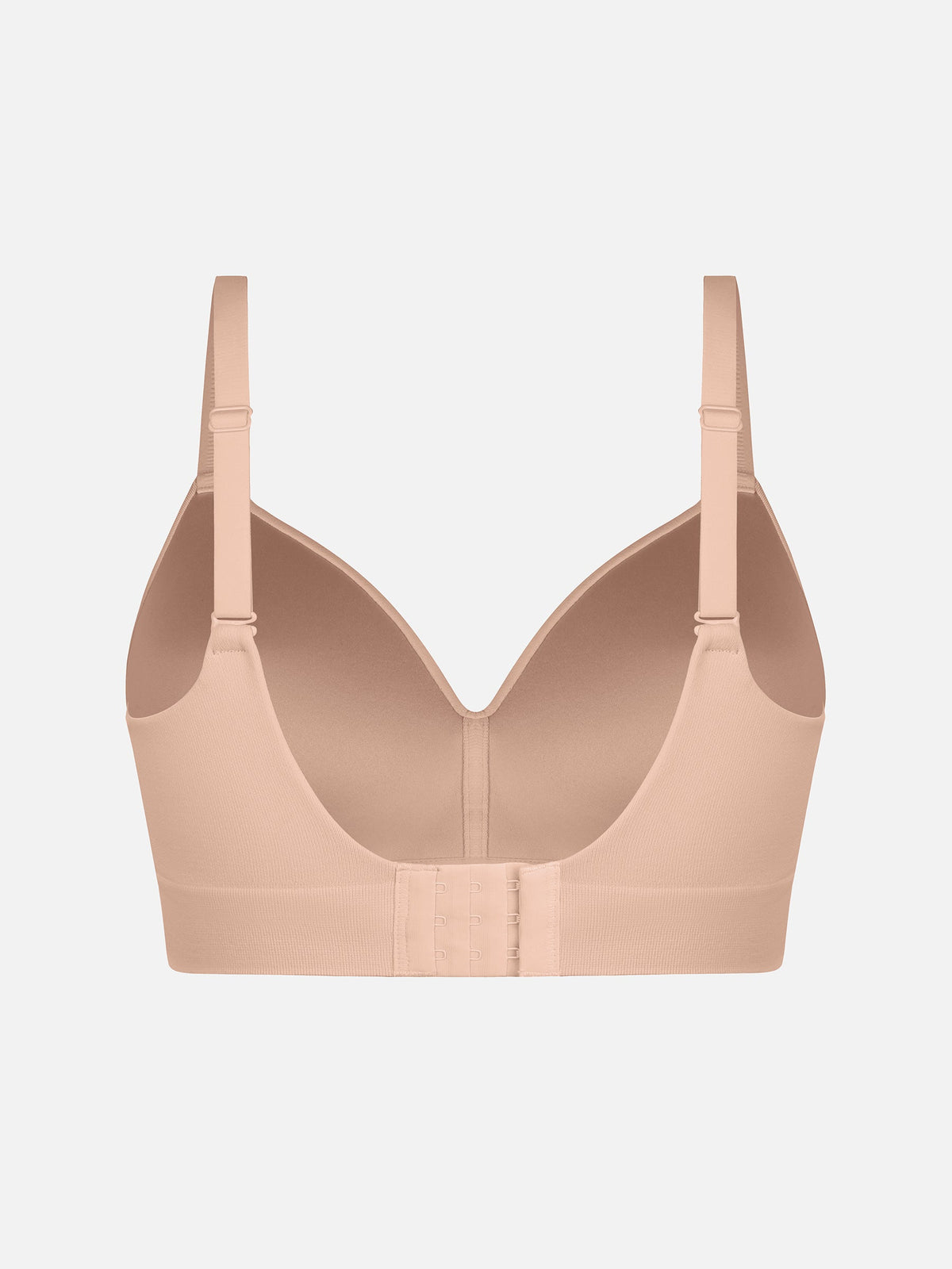 Wire-Free Wide Straps Bra + Push-Up Seamless Bra