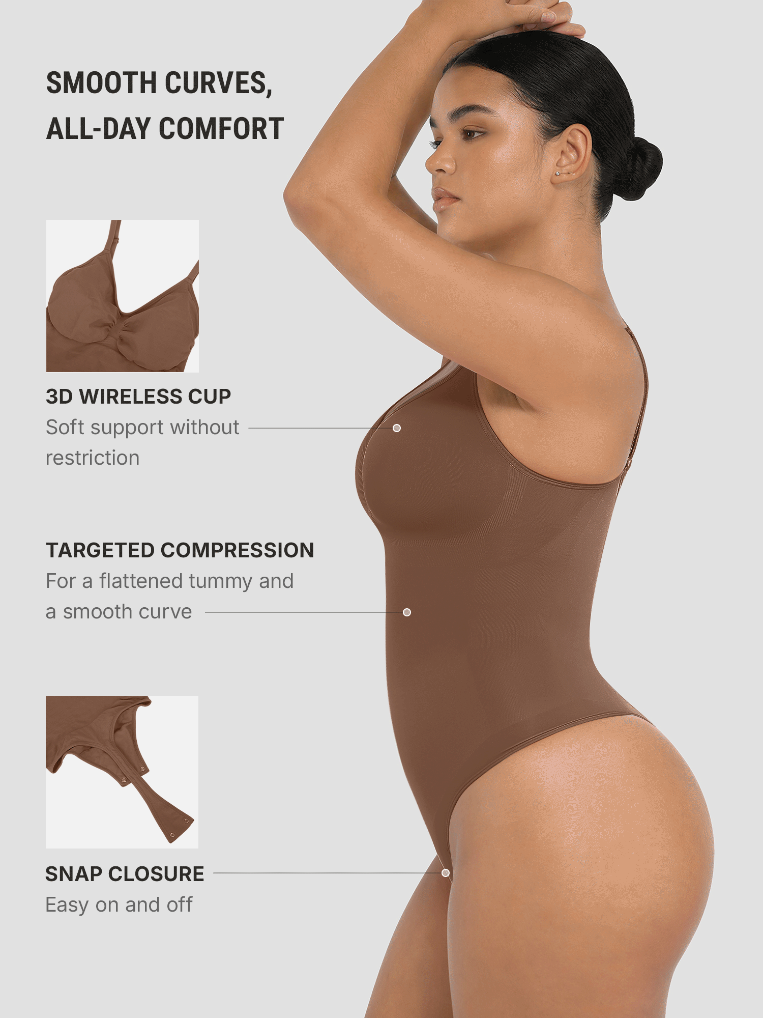 Shapewear Tummy Control Seamless Bodysuit