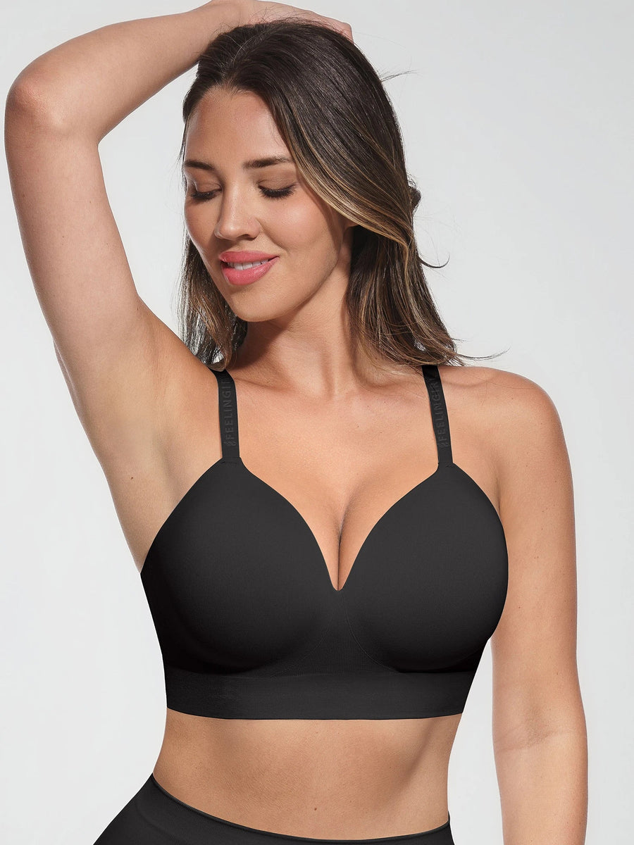 Wireless Push-Up Adjustable Full Coverage Bra