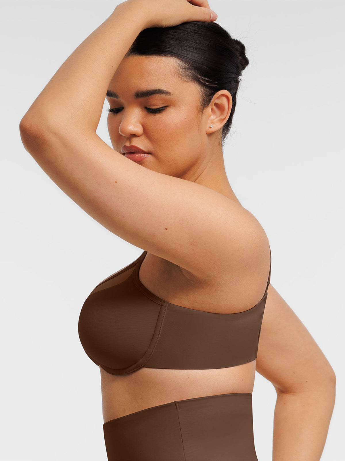 Sheer Mesh Full Coverage Unpadded Underwire Bra