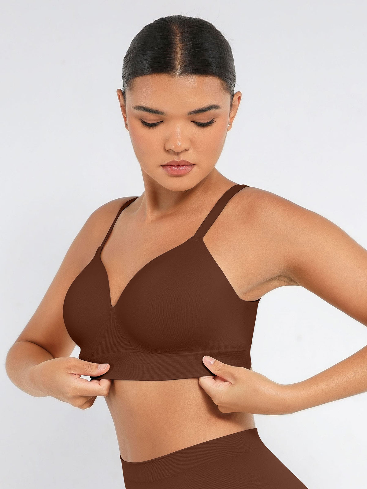 High-Waist Brief + Push-Up Seamless Bra