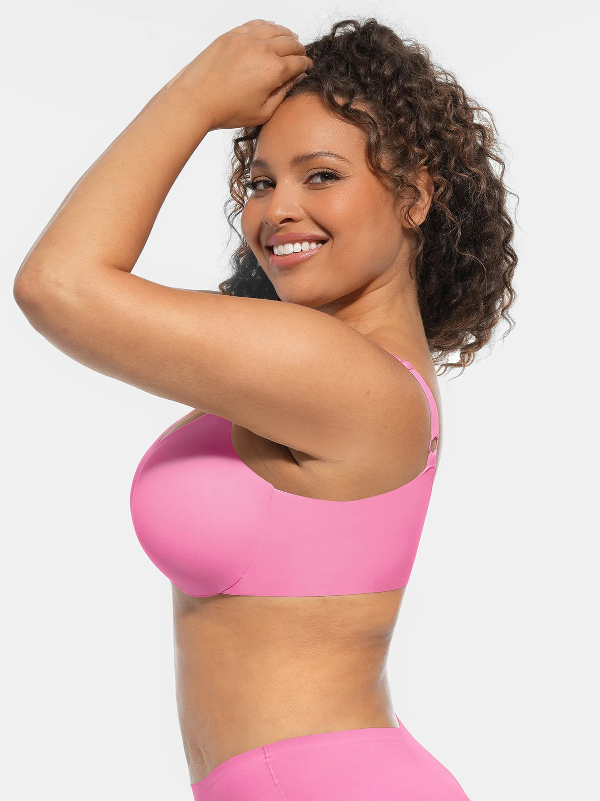 Adjustable Deep V-Neck Underwire Bra