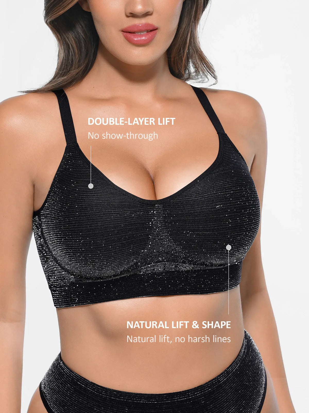 Invisible Shimmer Wireless Comfort Bra & Panty