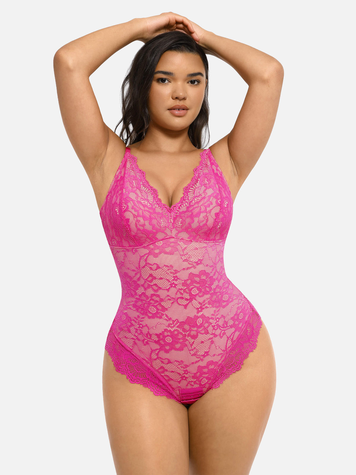 Lace V-Neck Breathable Bodysuit