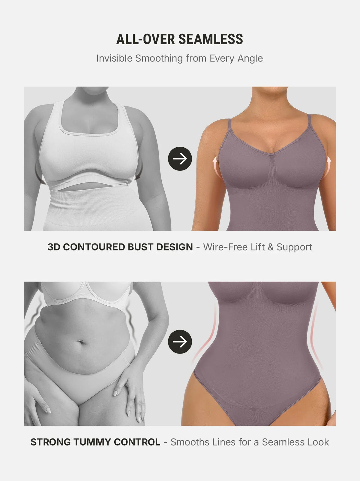 Shapewear Tummy Control Seamless Bodysuit