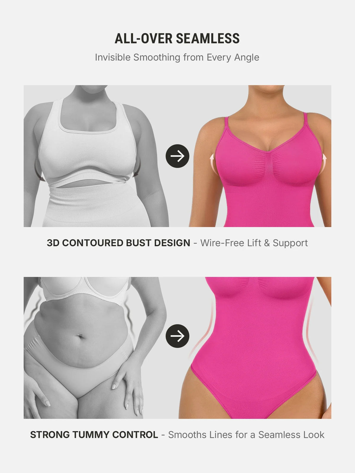 Shapewear Tummy Control Seamless Bodysuit