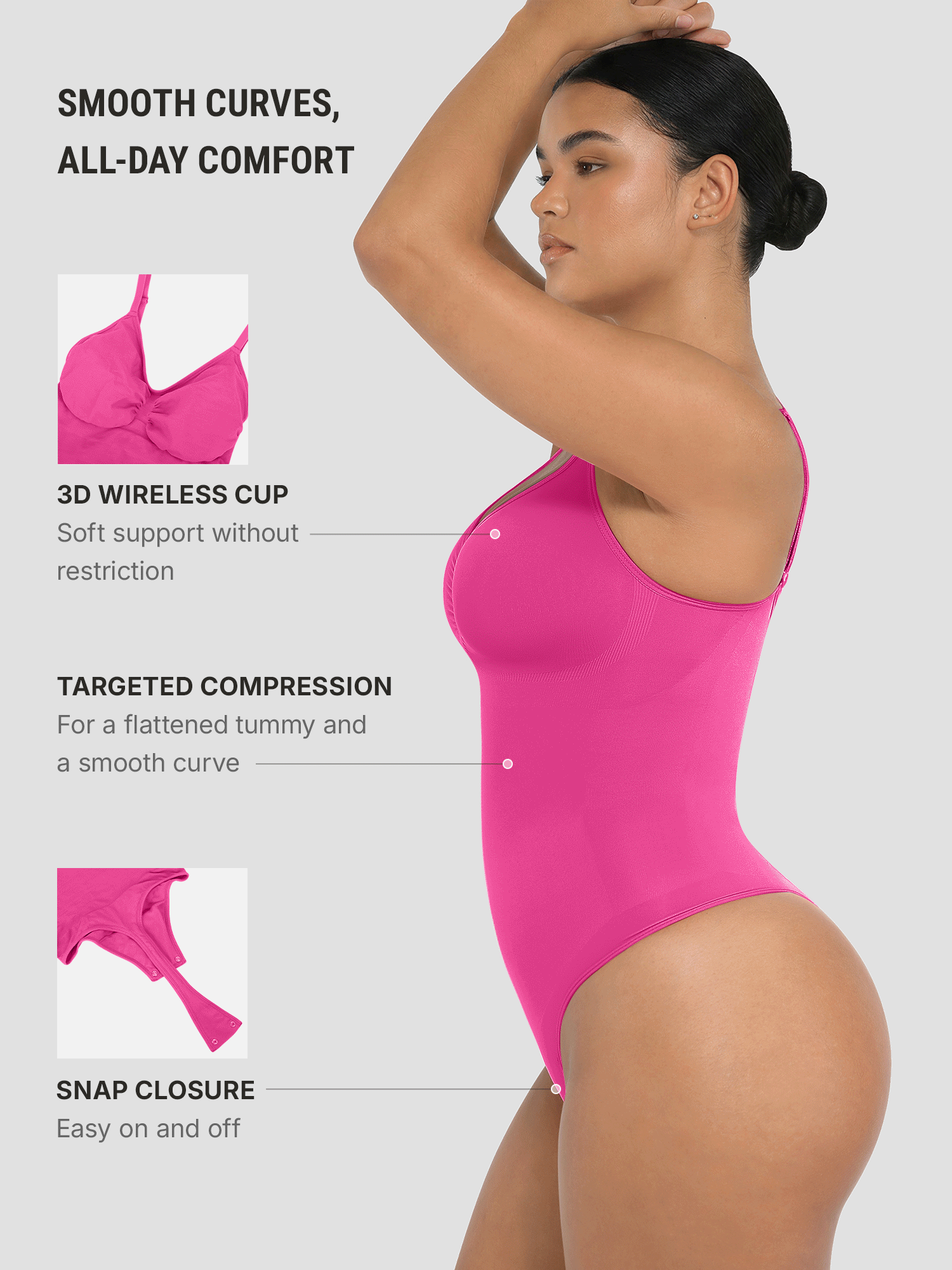 Shapewear Tummy Control Seamless Bodysuit