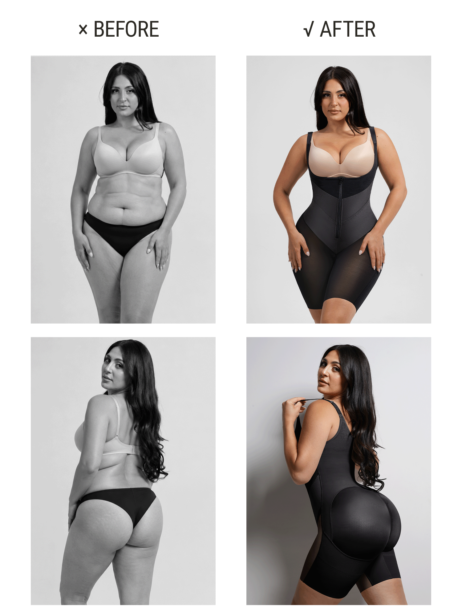 V-Shaped Faja High Compression Tummy Control Shapewear Bundle