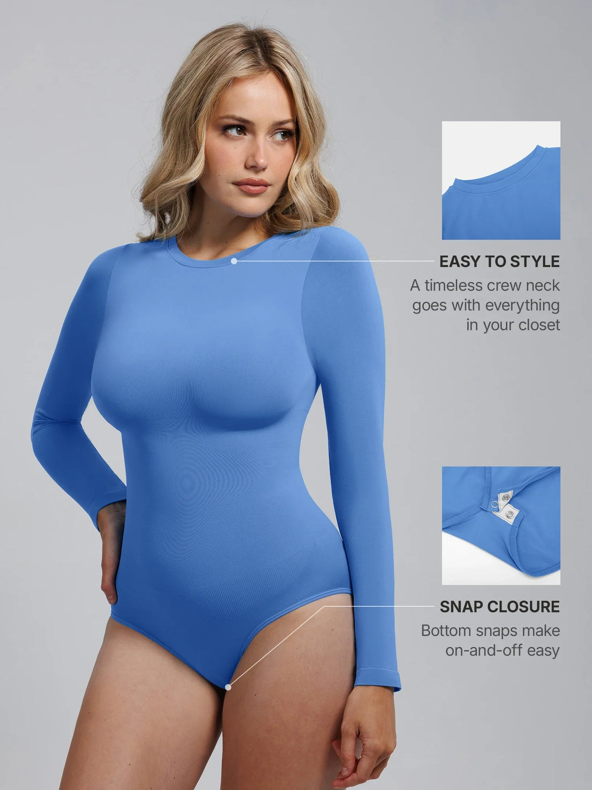Seamless Ultra-Soft Long-Sleeve Bodysuit [BOGO]