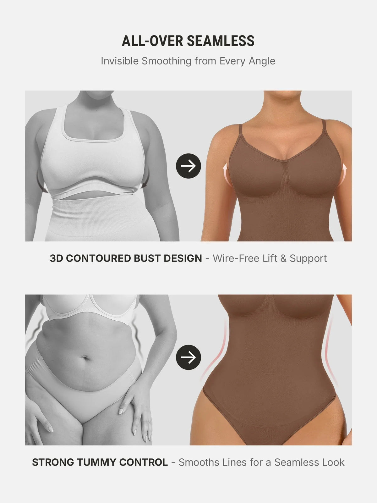 Shapewear Tummy Control Seamless Bodysuit