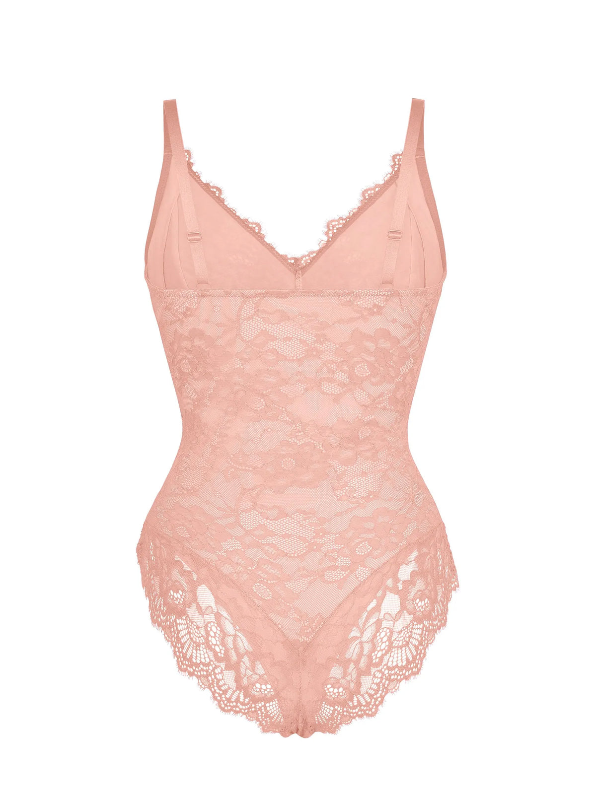 Lace V-Neck Stretch Bodysuit [BOGO]