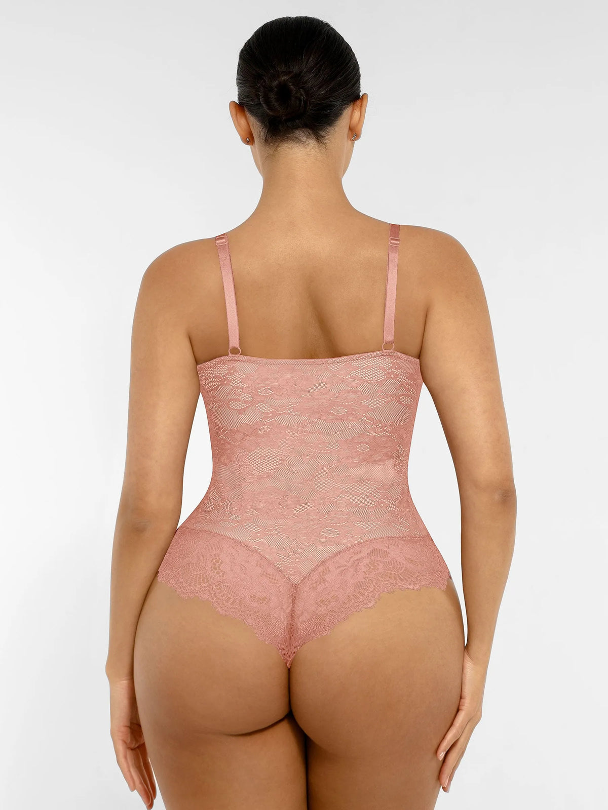 Lace V-Neck Stretch Bodysuit [BOGO]