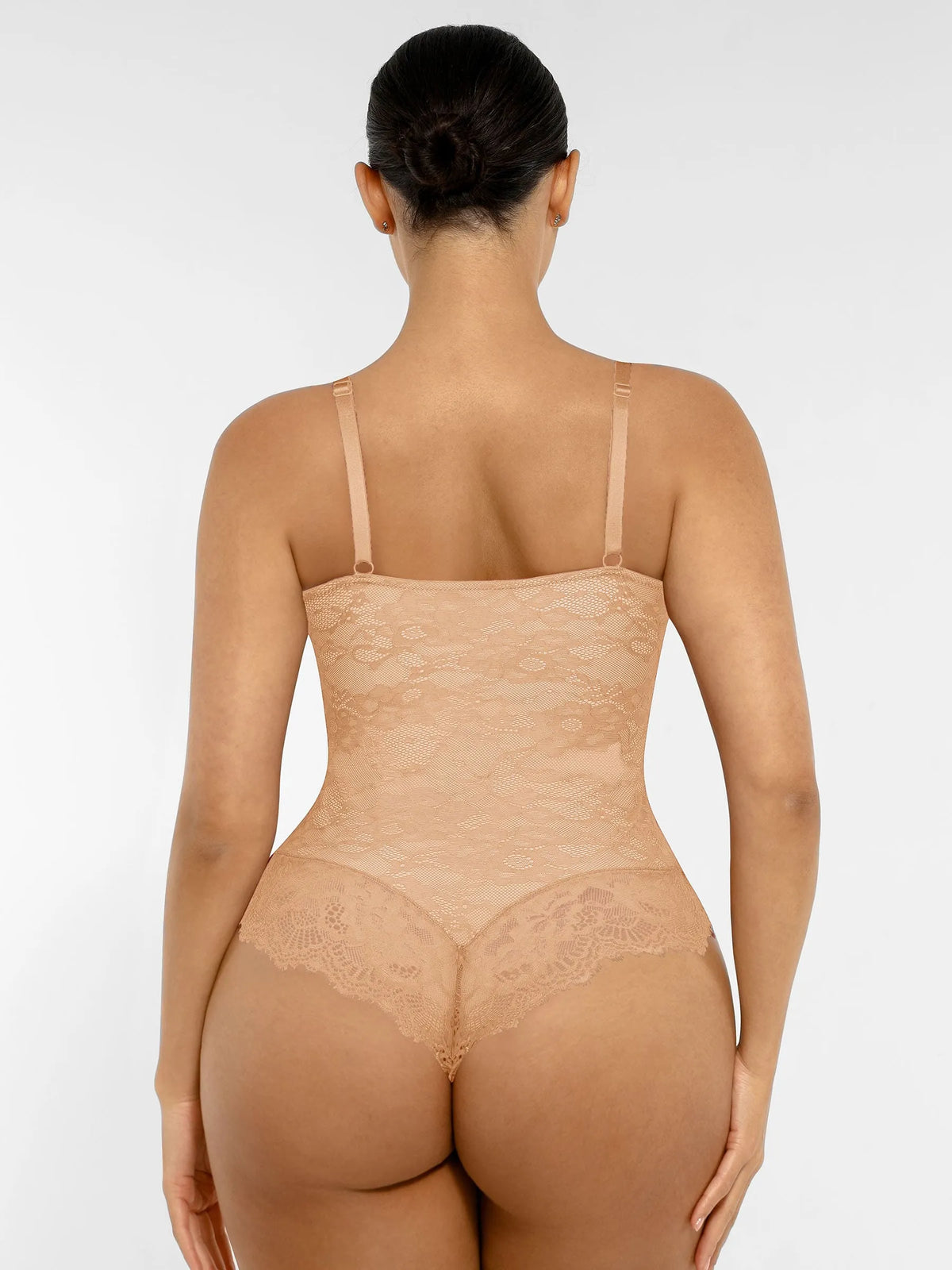 Lace V-Neck Stretch Bodysuit