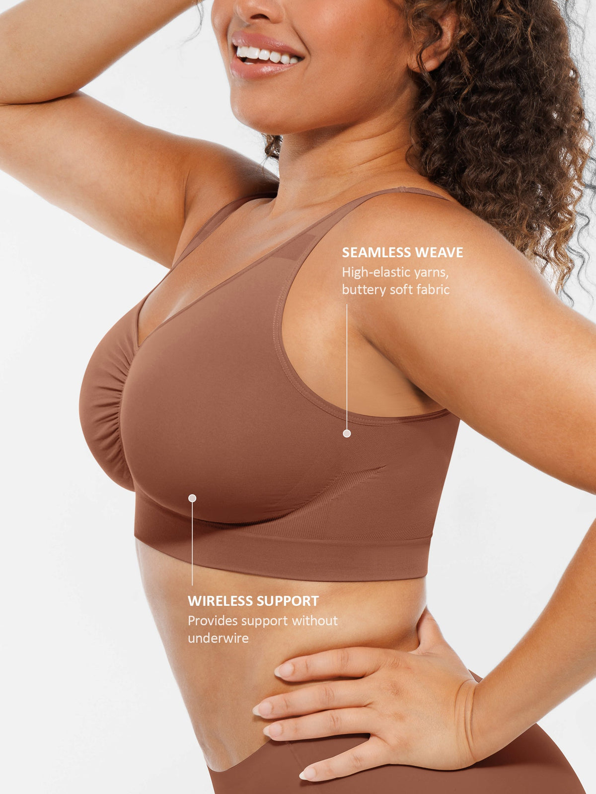 No Underwire Wide Straps Everyday Bra