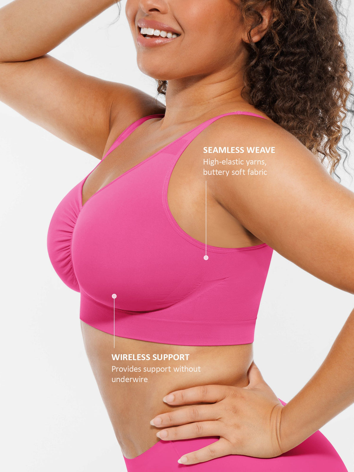 Seamless No Underwire Full Coverage Bra