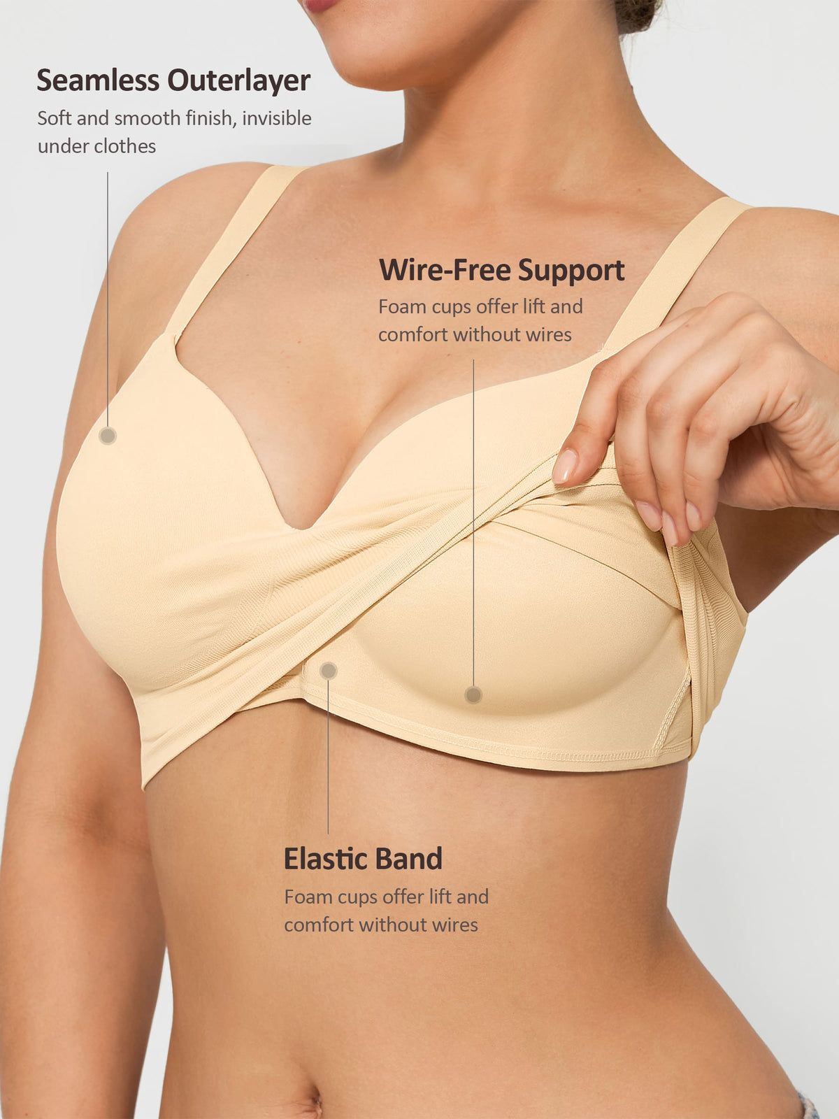 Push-Up Seamless Bra + Smooth Seamless Bra
