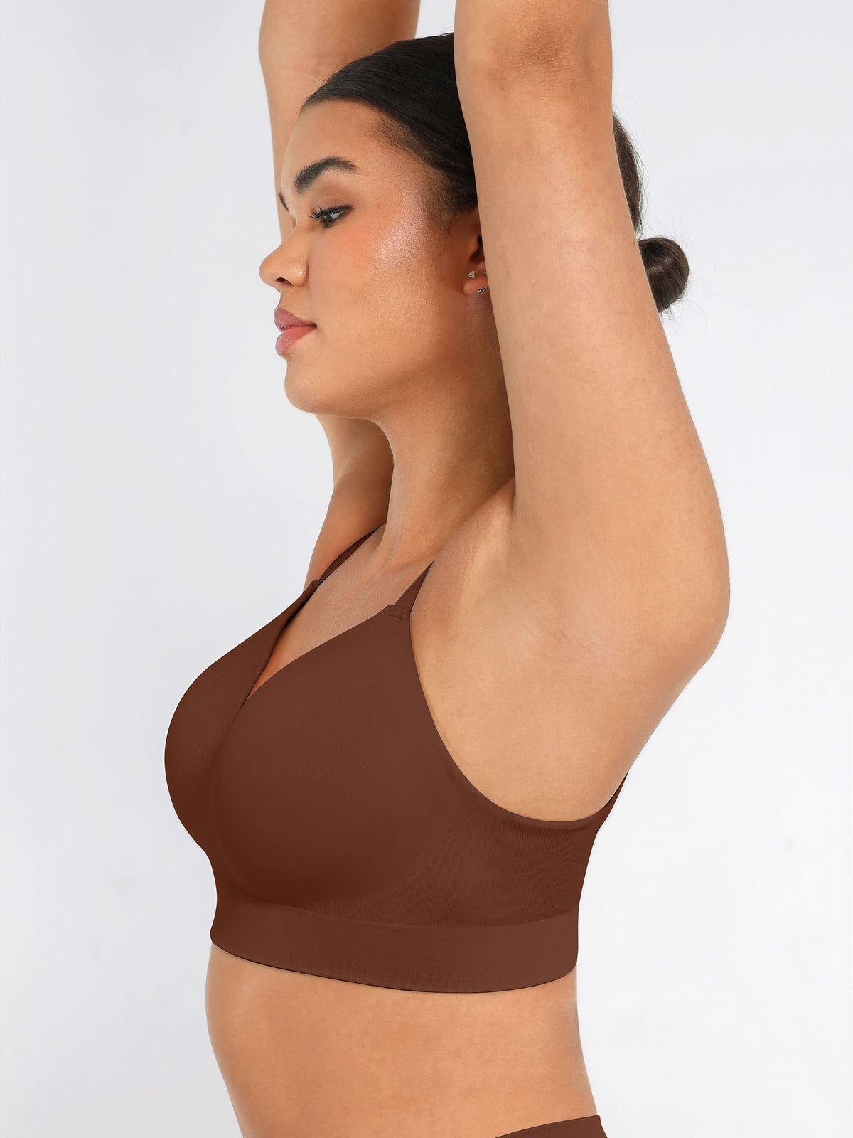 Wire-Free Wide Straps Bra + Push-Up Seamless Bra