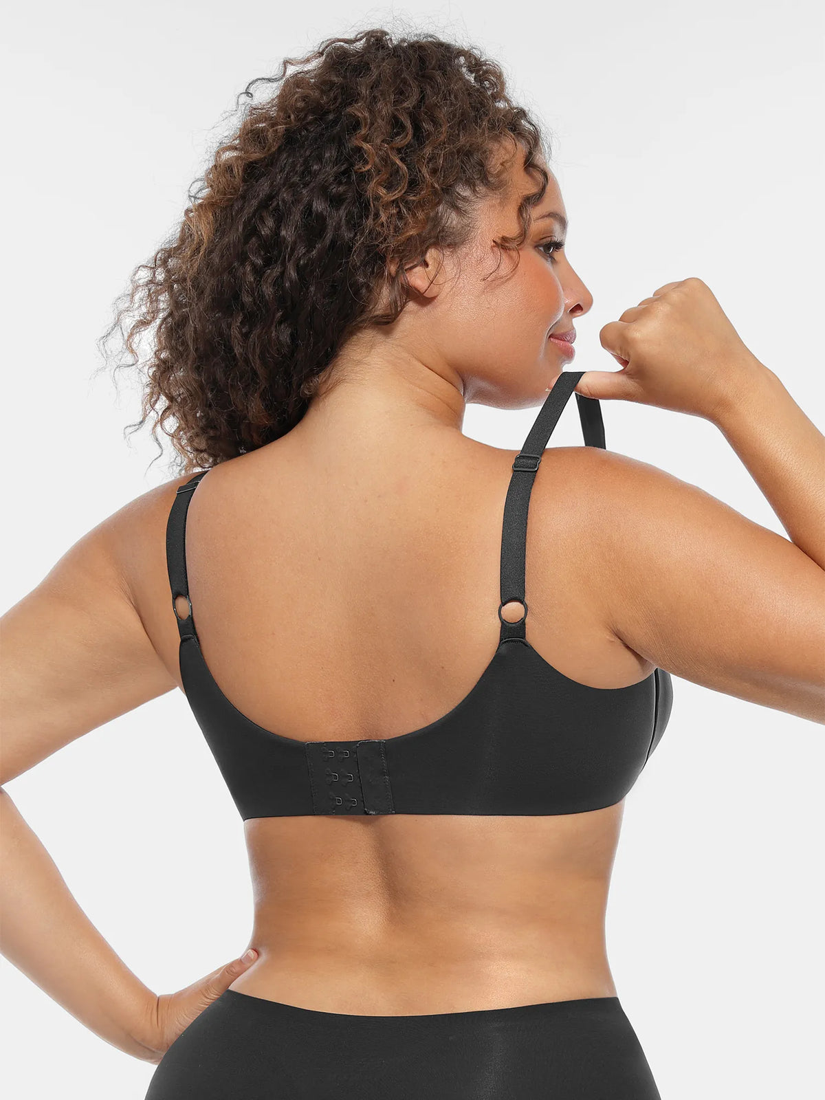 Adjustable Deep V-Neck Underwire Bra