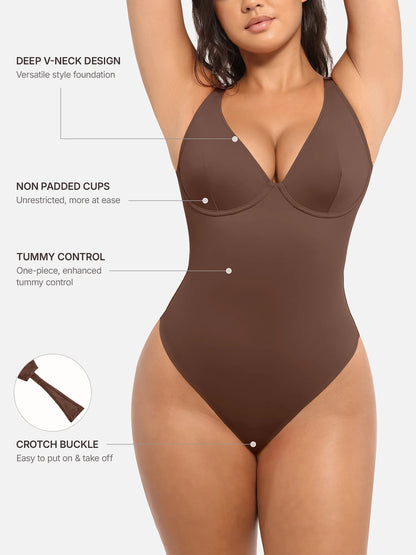 V-Plunge Support Bodysuit [BOGO]