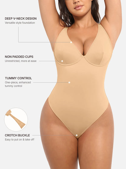 V-Plunge Support Bodysuit [BOGO]
