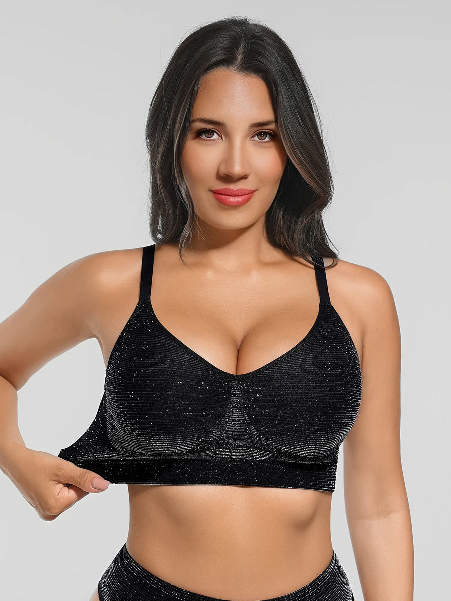 Invisible Shimmer Wireless Comfort Bra & Panty