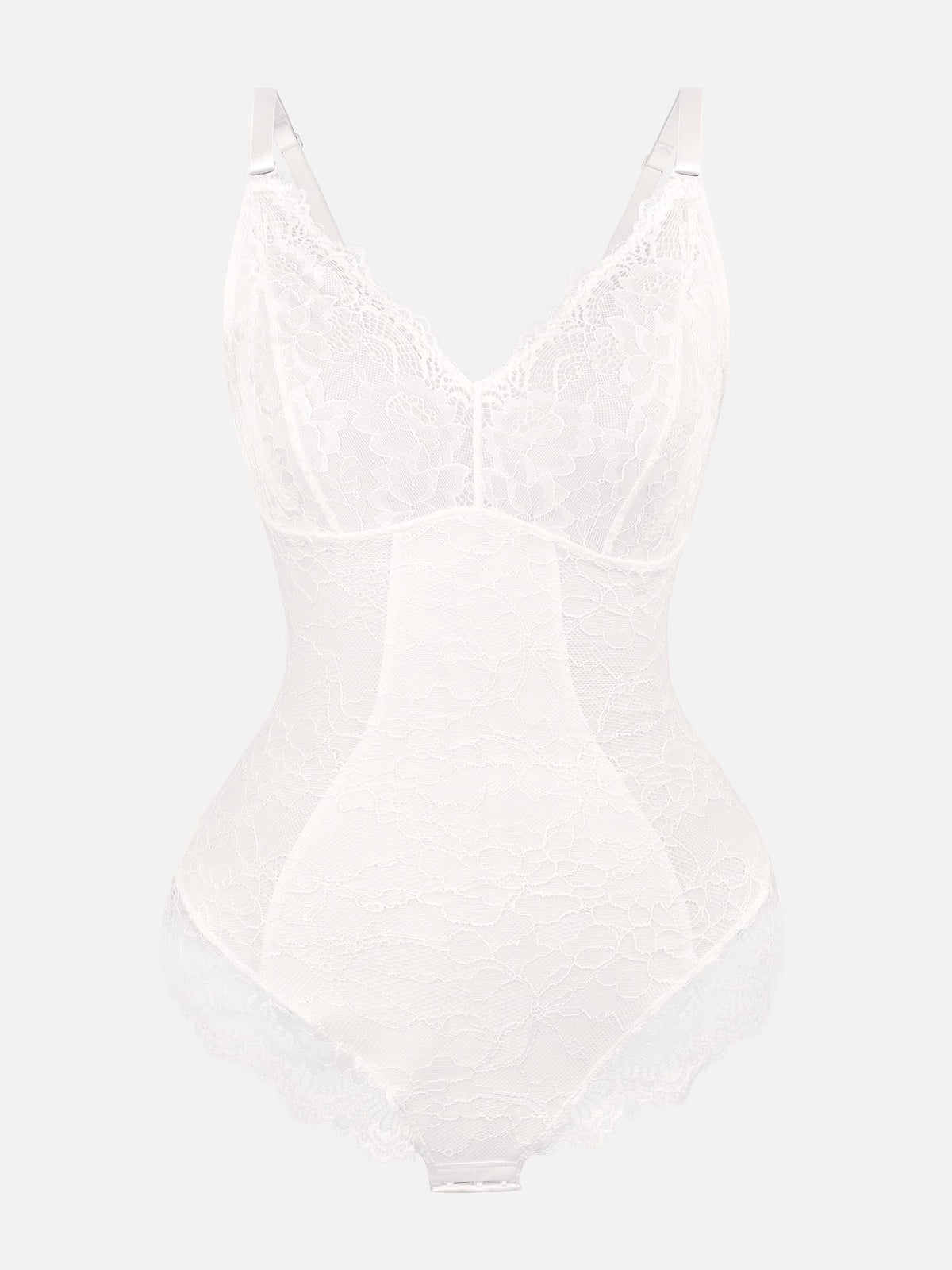 Lace V-Neck Stretch Bodysuit