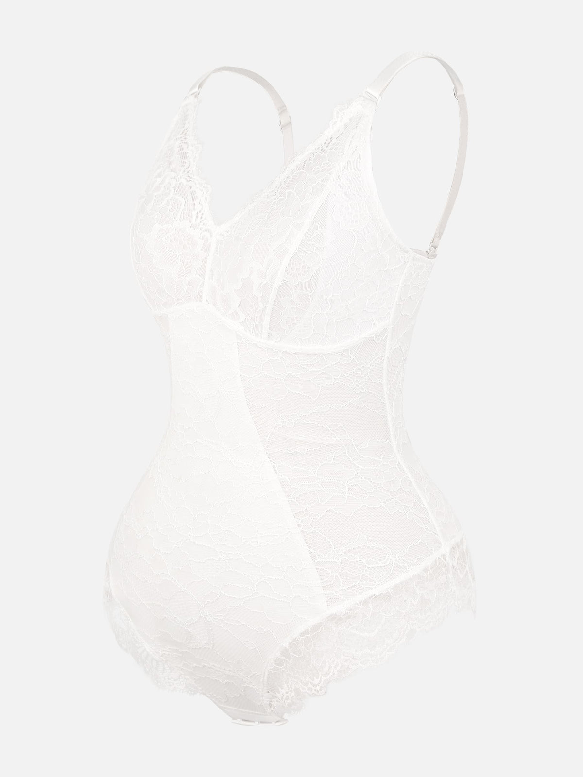 Lace V-Neck Stretch Bodysuit
