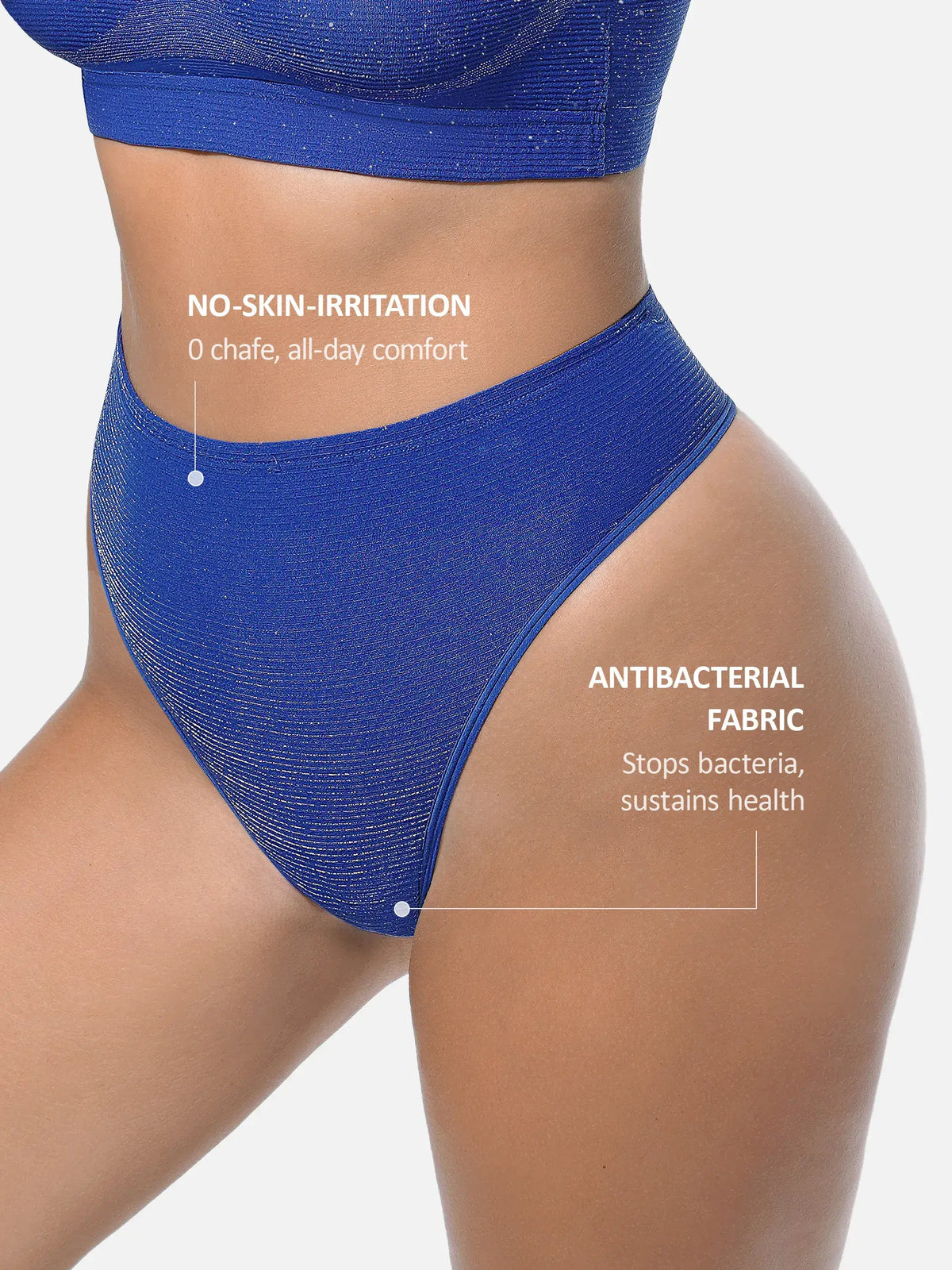 Shimmer Seamless Thong