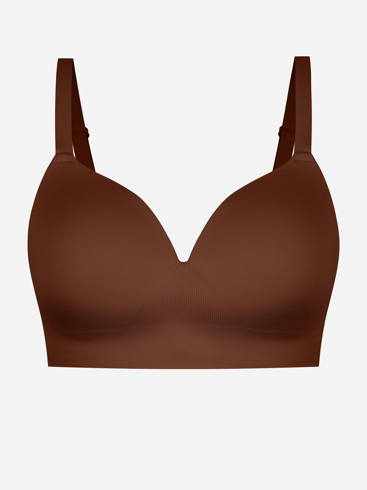 Wireless Seamless Push-Up V-neck Bra
