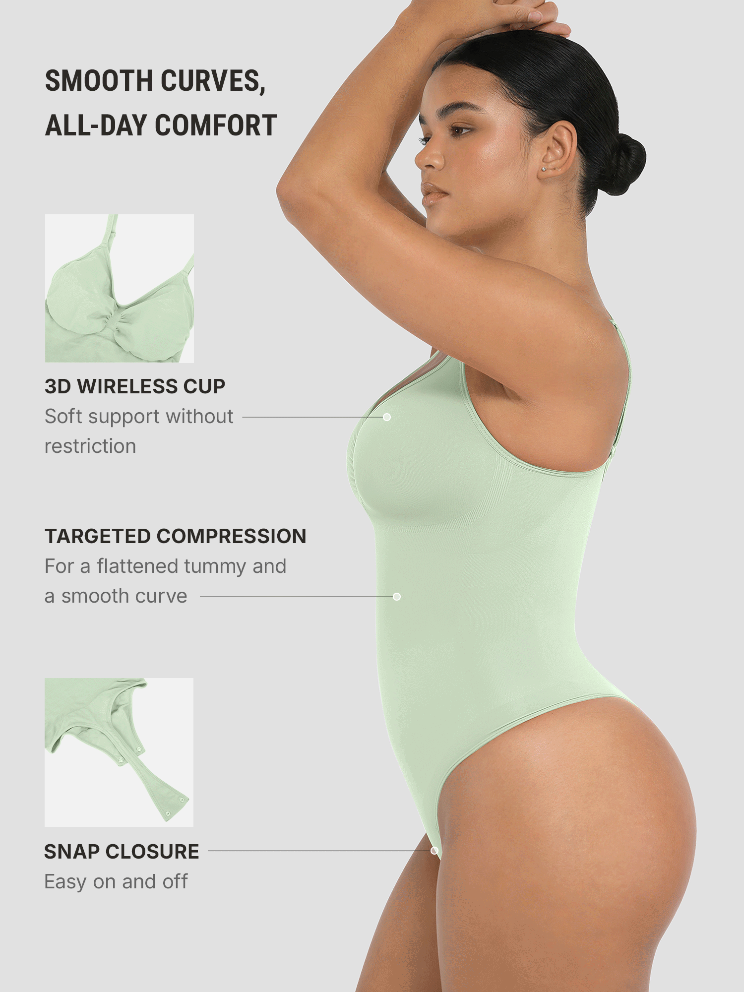 Shapewear Tummy Control Seamless Bodysuit