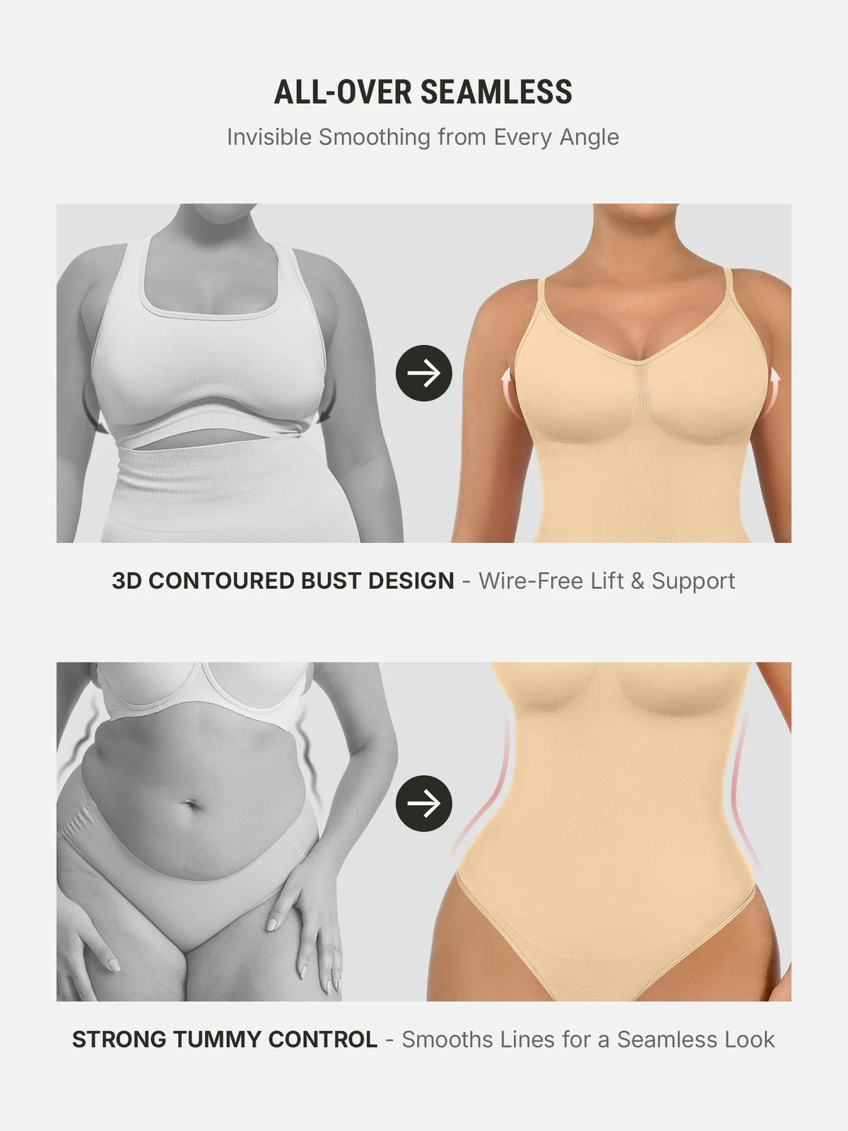 Shapewear Tummy Control Seamless Bodysuit
