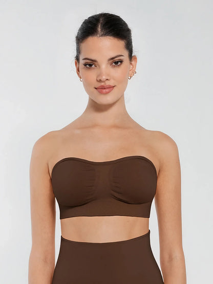Seamless Anti-Slip Bandeau Bra