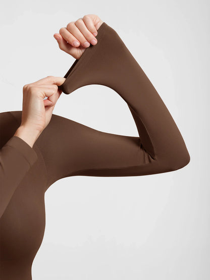 Ultra-Soft Seamless High Neck Bodysuit